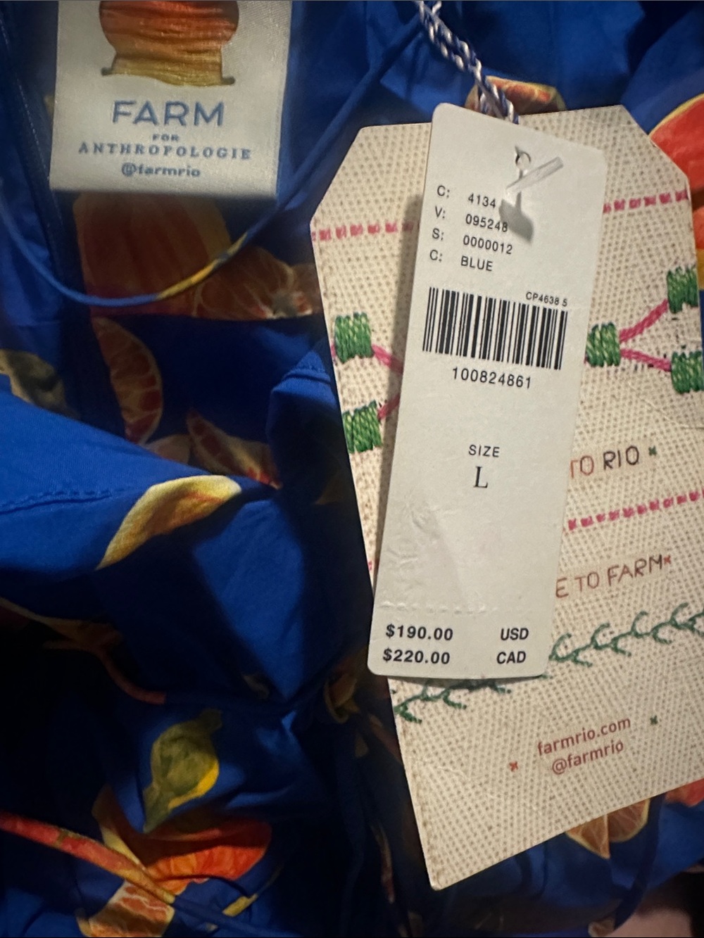 NWT! Farm Rio x Anthropologie Orange Printed Smocked Sleeveless Romper -🎬 - Picture 8 of 8